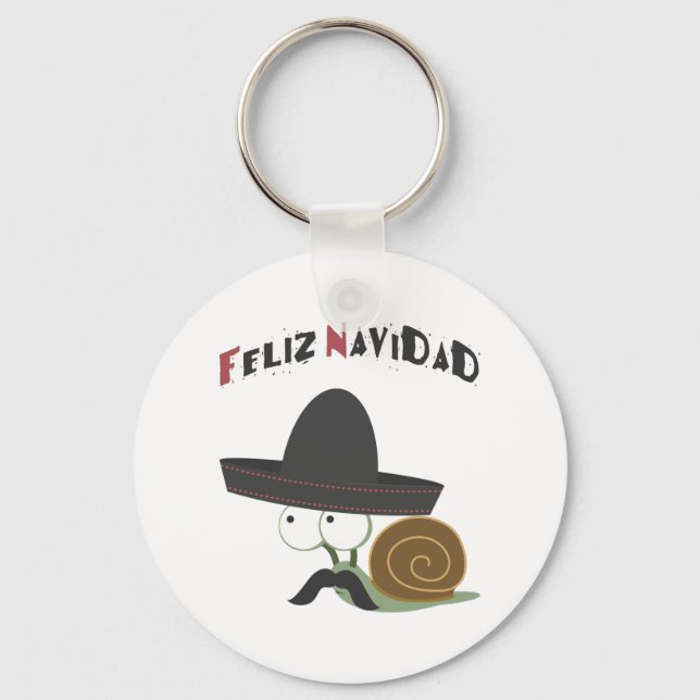 Chaveiro Feliz Navidad Snail (Frente)