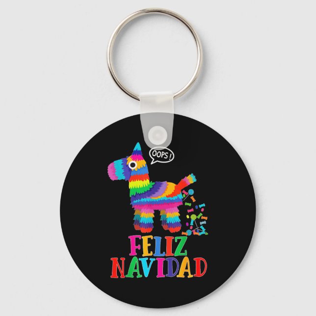 Chaveiro Feliz Navidad Spanish Christmas Funny Mexican Nata (Frente)