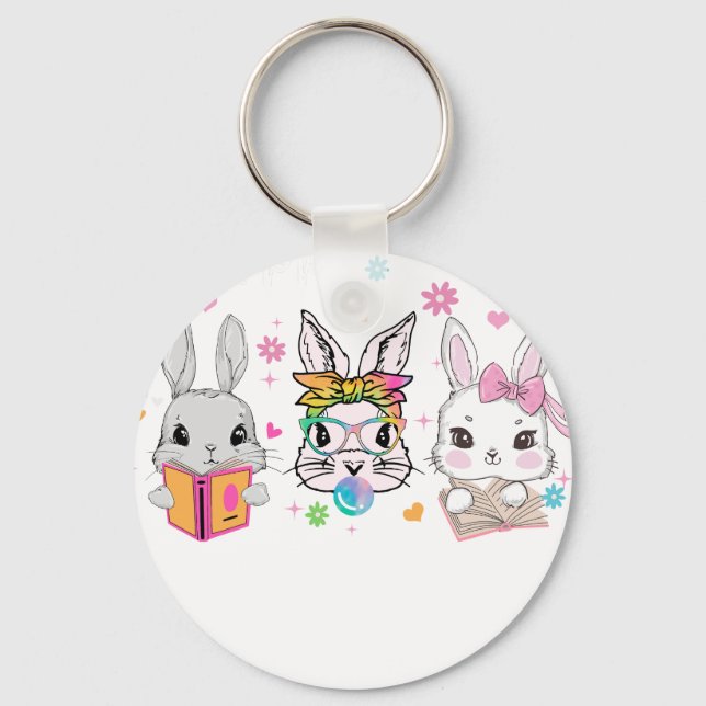 Chaveiro feliz páscoa (2), retrô, vintage (Frente)