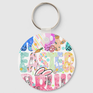 Chaveiro feliz páscoa bruh (2), retrô, vintage