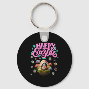 Chaveiro Feliz Páscoa Gnomo Dia de Páscoa Mulheres Meninas