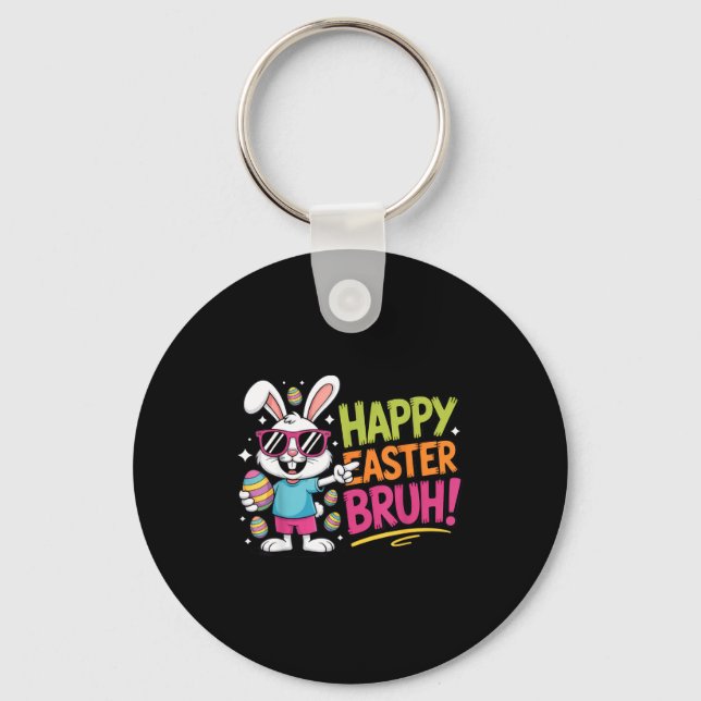 Chaveiro Feliz páscoa mano! coelho da páscoa engraçado para (Frente)