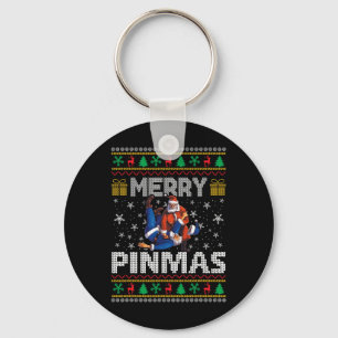Chaveiro Feliz Pinmas Engraçado Papais noeis de Natal Wrest