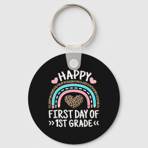 Chaveiro Feliz Primeiro Dia De 1ª Série Leopardo Arco-íris