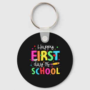 Chaveiro Feliz Primeiro Dia De Aula Lápis Professor Criança