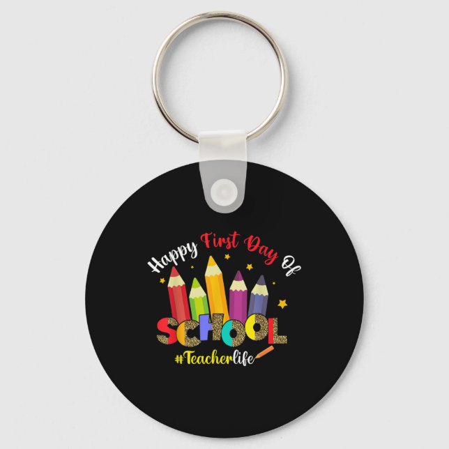 Chaveiro Feliz Primeiro Dia De Vida De Professora Escola Ca (Frente)