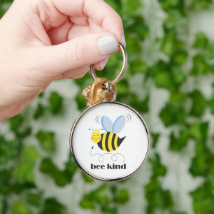 Chaveiro Feliz princesa de abelhas com coroa e slogan Bela