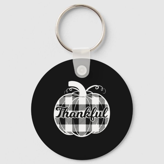 Chaveiro Feliz Pumpkin Bonito Dia de Ação de Graças outono (Frente)