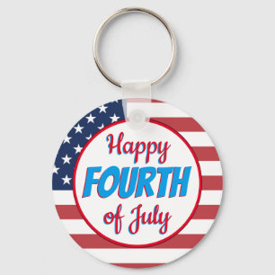 Chaveiro Feliz Quatro De Julho
