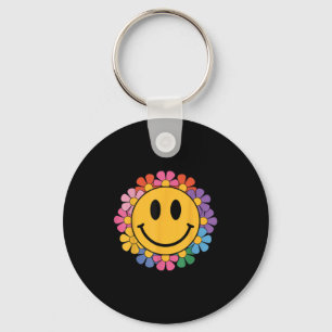 Chaveiro Feliz Retro Daisy Smile Face Cara Com Homens Estét