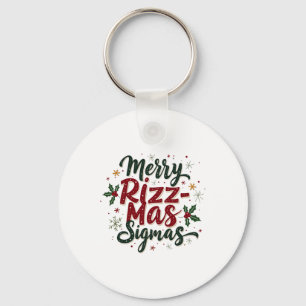 Chaveiro Feliz Rizz Mas Sigmas Funny Gen Alpha Xmas Papais 