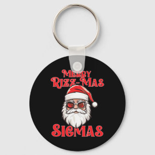 Chaveiro Feliz Rizz Mas Sigmas Funny Gen- Papais noeis Alph