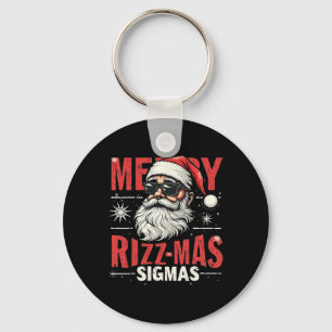 Chaveiro Feliz Rizz Mas Sigmas - Papais noeis Legal Face Ge