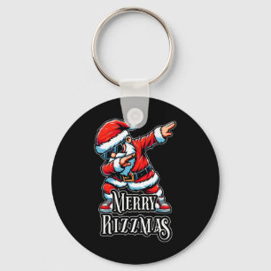 Chaveiro Feliz Rizzmas Dabbing Papais noeis Engraçado Natal
