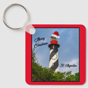 Chaveiro Feliz Rua de Natal Augustine Flórida Farol
