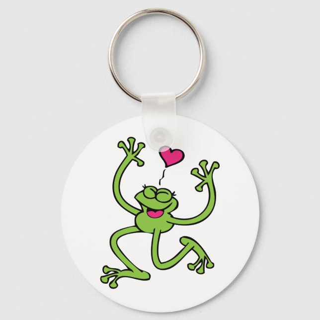 Chaveiro Feliz Sapo Dançando (Frente)