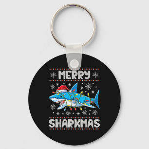 Chaveiro Feliz Sharkmas Sharkmas Papais noeis de Natal Feia