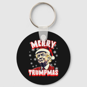 Chaveiro Feliz Trumpmas Papais noeis de Trump de Natal Trum