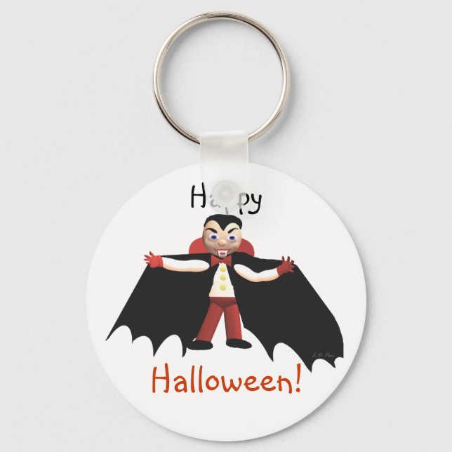 Chaveiro Feliz Vampiro de Halloween (Frente)