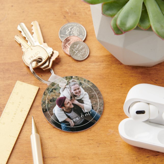 Chaveiro Feliz, Você E Eu, Apaixonados, Elegante Citação (Mesa)