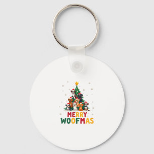 Chaveiro Feliz Woofmas - Feliz Natal Para Amantes de Cães (