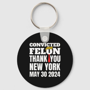 Chaveiro Felon Trump Hair Tie Obrigado Ny New York 5-30-24