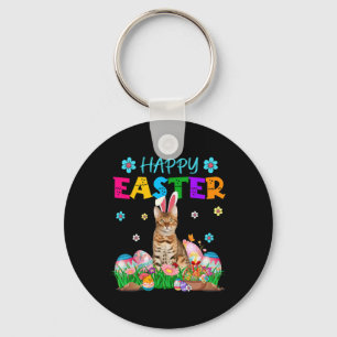 Chaveiro Felz pascoa Bunny Bengal Cat Caça Ovos Coloração