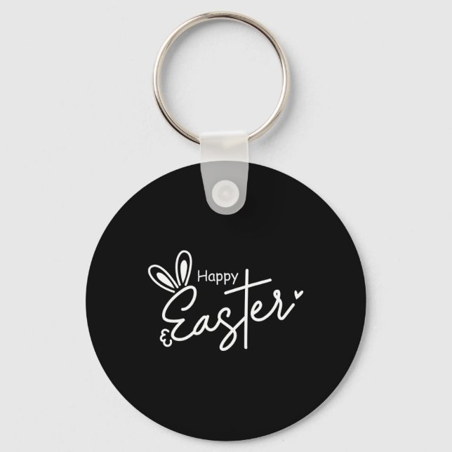 Chaveiro Felz pascoa Christian Cross Easter Bunny 1 (Frente)