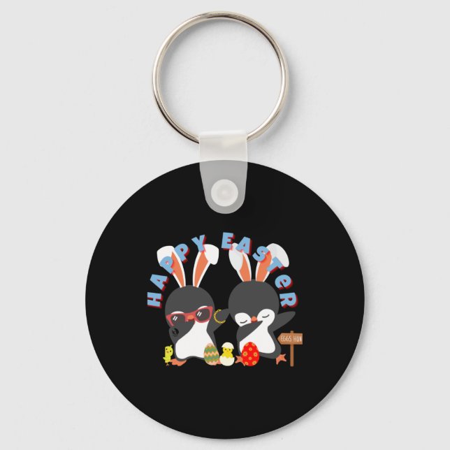 Chaveiro Felz pascoa Penguin Sticker (Frente)