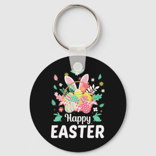 Chaveiro Felz pascoa Sayings Egg Bunny Floral Gifts Mulhere