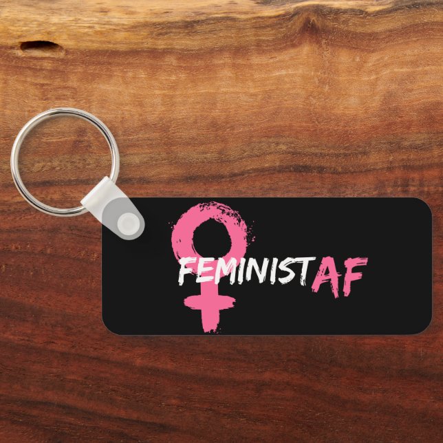 Chaveiro Feminista Artista AF Rosa Símbolo Feminino Rosa (Verso)