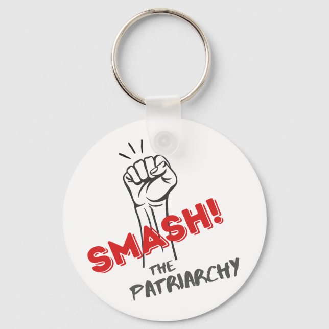 Chaveiro feminista, esmaga o patriarcado - (Frente)