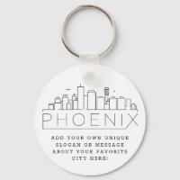 Fênix, Arizona Estilizada Skyline | Slogan Persona