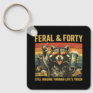 Chaveiro Feral e Quarenta Aniversário de 40 anos Sarcástico