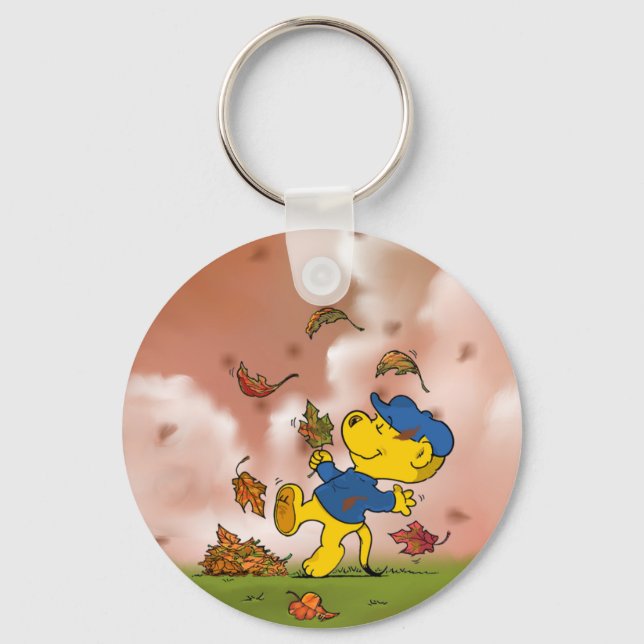 Chaveiro Ferald Entre As Folhas Do Outono (Frente)