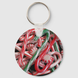Chaveiro Feriado de Natal Candy Canes and Peppermints