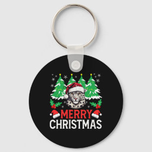 Chaveiro Feriado de Natal do Leopard Pajama Figurino para N
