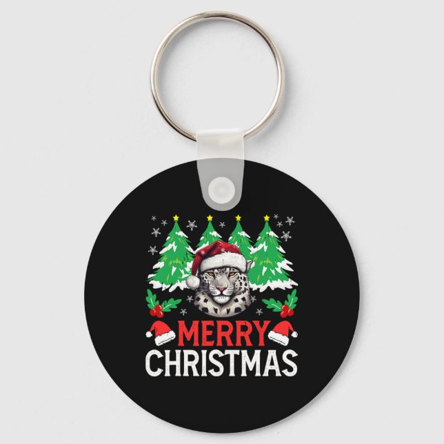 Chaveiro Feriado de Natal do Leopard Pajama Figurino para N (Frente)