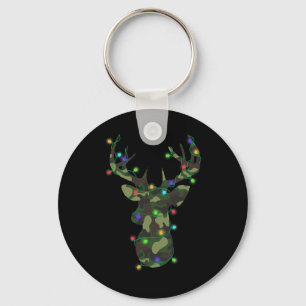 Chaveiro Feriado Natal Camo Caçando Reindeer Deer Xmas