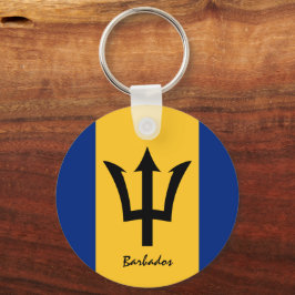 Chaveiro Férias Barbados Flag e Barbados, patriotas e espor