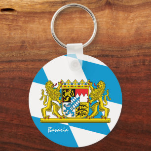 Chaveiro Férias da Baviera Flag e Bavaria, patriotas e espo