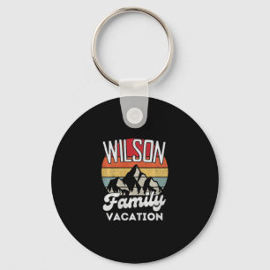 Chaveiro Férias da Família Wilson Montanha Pôr do Sol Retro