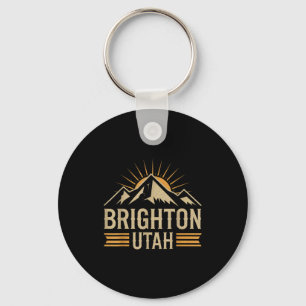 Chaveiro Férias de esqui na montanha Brighton utah esqui ut