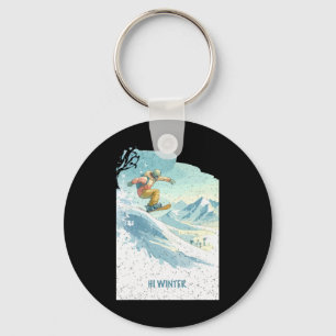 Chaveiro Férias de inverno Snowboard Natal Xmas Snowboa