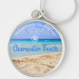 Chaveiro Férias de praia Clearwater da Família Personalizad