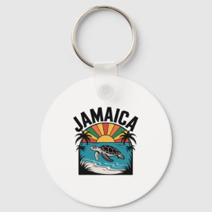 Chaveiro Férias de Reggae Vintage na Jamaica