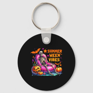 Chaveiro Férias de Verão de Halloween Summerentre Vibes Ske