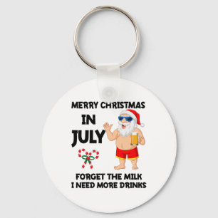 Chaveiro Férias de Verão de Papai Noel Amantes da Praia Nat