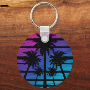 Chaveiro Férias de Verão de Praia Havaiana na Palm Tree