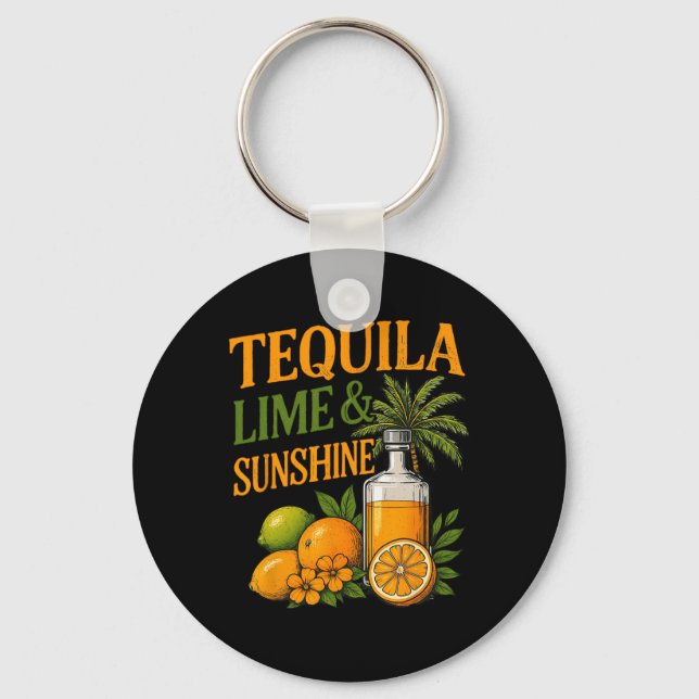 Chaveiro Férias de Verão Feriado Praia Tequila (Frente)